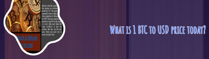 What is one bitcoin worth today